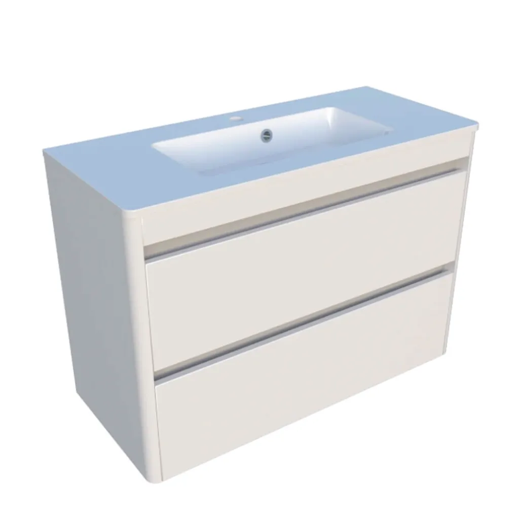 Шкаф нижний Fancy Marble Fiji-2 900 с умывальником Annabell 900- Фото 1